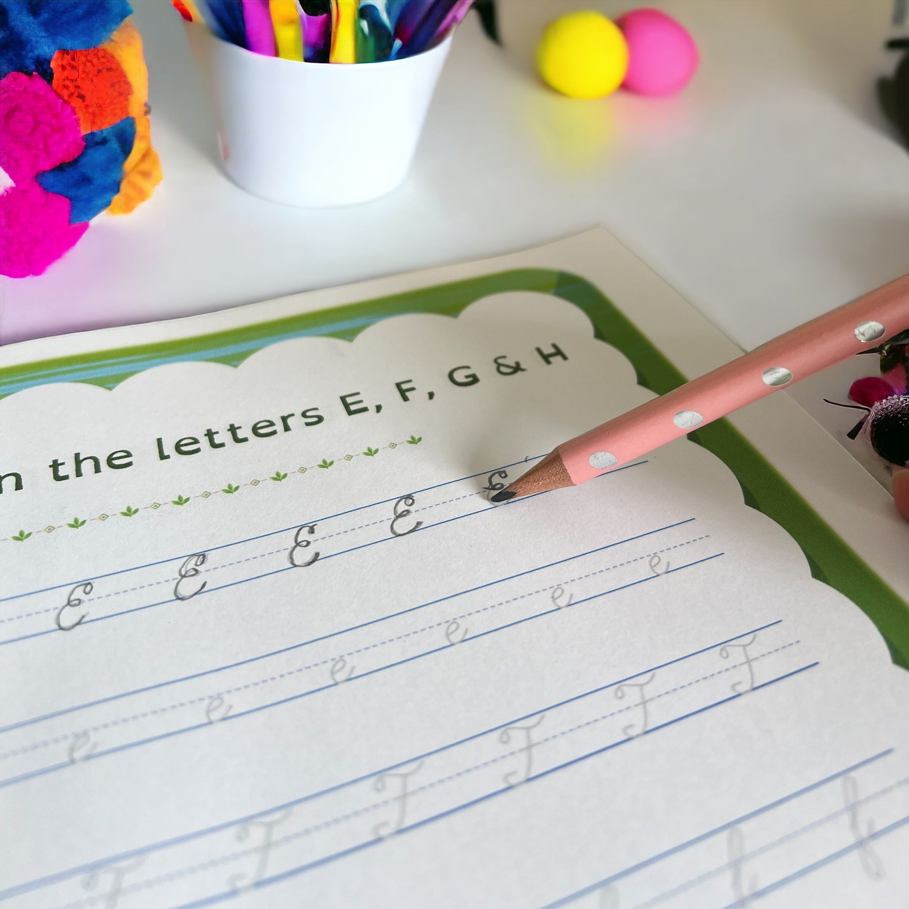 Cursive Handwriting Adventures: from letters to sentences!